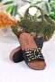 01908 Pienn Anatomical Flexible Comfortable Stone Beaded Women's Slippers - 4