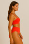Pomegranate Flower Sculptfit High Waist & Gathering & Shaping Bikini Bottom - 6
