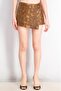 Women Animal Print Basic Shorts, Brown