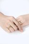 Unisex 4mm Thickness 1 Piece 316 L Steel Anti-Tarnish Wedding Ring Promise Ring