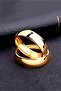 Unisex 6mm Thick 316L Stainless Steel Non-Tarnish Promise Wedding Ring