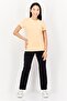 Women Sportswear Fit Short Sleeve Training T-Shirt, Peach - 4
