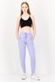 Women Sportswear Fit Outdoor Sweatpants, Lavender - 3