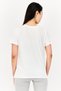 Women Sportswear Fit Short Sleeves Outdoor T-Shirt, White - 3