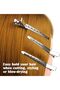 12 Packs Duck Bill Clips 9cm Rustproof Metal Alligator Curl Clips with Holes for Hair - 2