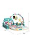 Piano Activity Gym Play Mat Baby Pedal Piano Toy Baby Fitness Rack Newborn Light Music Pedal Piano Crawling Mat Toy - 7
