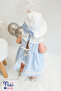 Blue Dream Scallop Detailed Baby Dress Set - 2