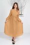 Youthful Girl Long Pleated Chiffon Modest Dress