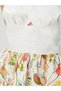 Women S Floral Print Halter Neck Mini Summer Dress with Double Breasted Neckline – Colorful Design - 4