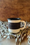Enamel Mug 350 ml – White, Black Interior, with Case and Carrying Bag