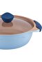 AMERCOOK ALFETTA قدر منخفض بغطاء 26 سم أزرق - 3