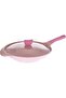 AMERCOOK ALFETTA طاولة طهي عميقة بغطاء 32 سم وردي