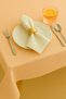Luna Series Velvet Textured 2-Piece Guest Napkin - Cream