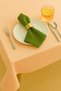 Luna Series Velvet Textured 2-Piece Guest Napkins - Grass Green
