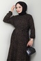 Gülser Woven Viscose Dress 1488 - Brown - 2