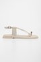 Women's Julina Beige Skin Buckle Sandals - 4