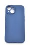 iPhone 14 Compatible Solid Color Flexible Soft Silicone Case Rubber Indigo Blue - 2