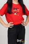 Girl's Round Neck Printed Boy Cat Lower-Top Pjamas Suit - 4