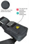 Black Crossbody Bag with Phone Compartment - 2