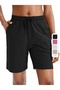 Women's Black Lycra Flexible Sweat-Wicking Comfortable Wear Seasonal Shorts - 2