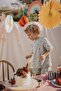 100% Cotton Palm Patterned Summer Girl Boy Shorts Set - 6