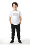 Boys' 3-Piece Round Neck the Moon-Never-The Most Text Printed Top-Bottom Summer Set - 4