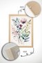 2 Piece Real Wood Colored Framed Painting Set - Model 37 - 2