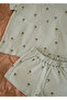 100% Cotton Palm Patterned Summer Girl Boy Shorts Set - 8