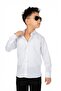 Boy's White Shirt Long Sleeve 9-12 Years - 2