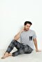 Men's Summer Short Sleeve Pajama Set with Pockets 100% Cotton New Seasonn - 3
