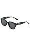 Geometric Design Black Bone Frame Black Glass Women Sunglasses Ce Certificated Uv400 Protection - 7