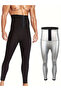 Sauna Leggings Model Slimming Thermal Sauna Hook-and-Eye Sports Leggings - 4