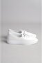 Seç Z083 Genuine Leather Comfort Women's Shoes White - 4
