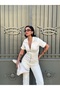 Long Washed Denim Jumpsuit - 2