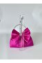 Fuchsia Pink Bow Portfolio Evening Dress Handbag - 6