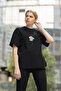 Daisy Printed Women's Crew Neck Cotton Oversize Fit Short Sleeve T-Shirt - 3