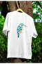 Bird Printed Unisex Crew Neck Cotton Oversize Short Sleeve T-Shirt - 2
