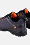 Men Brand Logo Lace Up Hiking Shoes, Dark Grey - 3