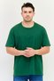 Men Crew Neck Short Sleeves Plain T-Shirt, Green