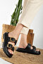 Comfortable Sole Women's Double Buckle Luxury Daily Beach Sea Pool Slippers - 3