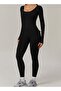 Womens Long Sleeves Shapewear Bodysuit Tummy Control - 3
