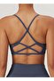 Womens Striped Back Sports Bra - 4