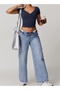 Womens Crop Top Short Sleeves - 4