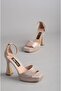 حذاء SEÇ 8188 PLATFORM EVENING (الكعب: 12 سم المنصة: 2.5 سم) ذهبي - 7