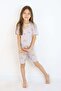 Girl's Cotton Combed Fabric Pajamas Set with Shorts - 6