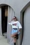 Women's Blue Balloon Skirt 1017-4139 - 5