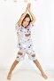 Girl's Cotton Combed Fabric Pajamas Set with Shorts - 8