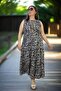 Japanese Sleeveless Robes with Fluffy Intermediate Length Plus Size Cotton Viscose Dress - 2