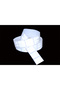 White Reflective Tape with Cut-Out Segments 5 cm X 50 Meters - Truck Trailer Tarpaulin Type Segmented Warning Strip - 3