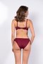 Night women's burgundy lace detailed bra and panty set - 2